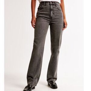 Abercrombie & Fitch Women's High Rise Jeans - Dark Gray